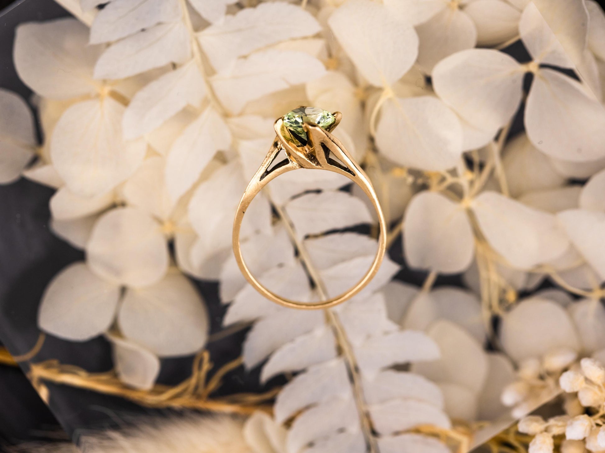 Vintage Tourmaline ring 10k solid gold